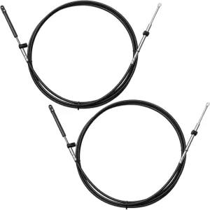 GUZIKO 13FT 외부 엔진 제어 케이블 스로틀 및 변속 머큐리 머크루저 마린 포스 박스에 장착 2PCS Gen I