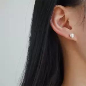 [다잇템]여자 납작 볼 알바 아나운서 진주 이어링