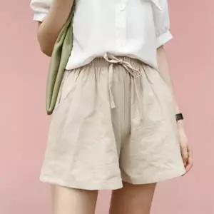 [다잇템]여자 8컬러 짧은 마원단 클래식 하프 고무줄 바지