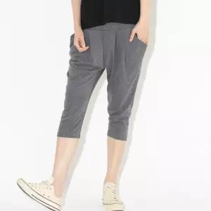 무릎아래기장 여성배기팬츠 여름홈바지 7부 비취웨어