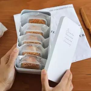 선물박스 화이트 직사각형 캔상자 10 영어 상자 80개 밀크화이트 케이크박스 18