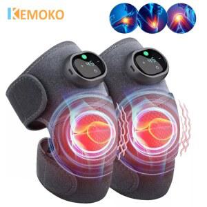 다리 마사지기 무릎 난방 진동 마사지 물리 치료 압축 팔꿈치 어깨 지원 패드 관절염