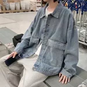 남자 오버핏 데님 재킷 봄 가을 자켓 간절기 아우터