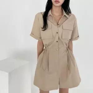 [다잇템]여자 봄여름 반팔 그런지 점프수트