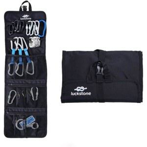 몰리텍 암벽 등반 장비 보관 가방 접이식 방수 롤업 D링 클라이밍 퀵드로우 걸이 도구 기어 카라비너 정리함 컬렉션 휴대 파우치 420D 옥스포드