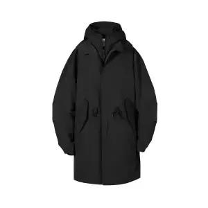 매장정품 코드그라피 CGP [패딩 Ver.] 피쉬테일 레이어드 후드 롱파카_블랙 CBCW9JK003BK_무신사 688637