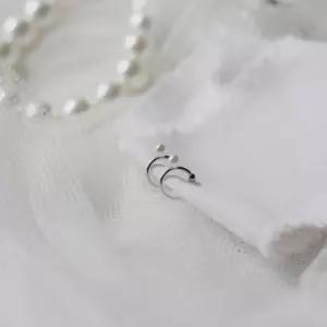 [옷자락]여자 데일리 원 진주 포인트 이어커프 귀찌 세트