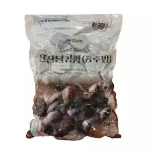 진산 달콤밤 1kg 100%국내산 냉동 조각밤 당적 다이스 [아이스박스포장 포함]