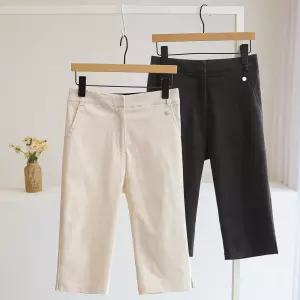 [잇수다] 펠루브 팬던트 뒷밴딩 스판 7부 사브리나 팬츠 (S-XL)