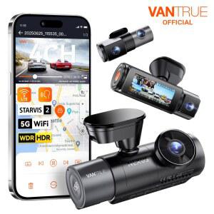 화물차 블랙박스 Vantrue N5S 4채널 WiFi 360도 STARVIS IR 야간 7K 1080P 1440P LTE 지원 24시간 주차 모드