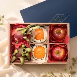 [어버이날] 도담 6구 3종 과일선물세트 3호(사과+용과+오렌지)