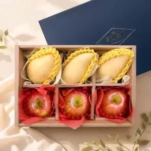 [어버이날] 도담 6구 2종 과일선물세트 6호(사과+망고)