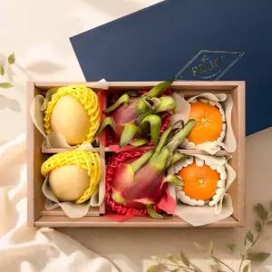 [어버이날] 도담 6구 3종 과일선물세트 2호(용과+망고+오렌지)