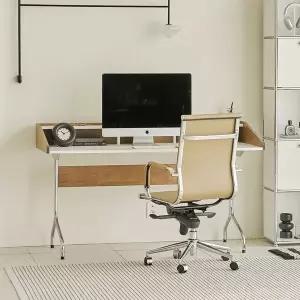 [포스트모던] 볼튼 미드센추리 원목 파티션 컴퓨터 책상 1100