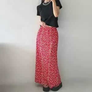 [신세계라이브쇼핑][옷자락] 여자 여름 휴양지룩 플라워 골지 머메이드 롱스커트