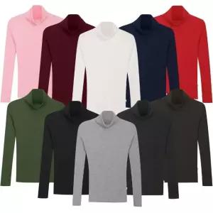 [모로엠] 남성 슬림핏 골지 폴라티셔츠 국내제작 5C-KN-Q041