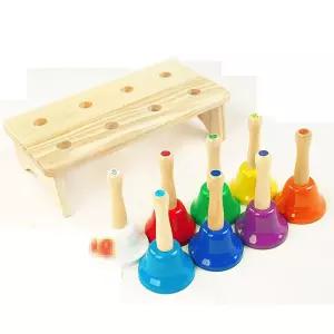 아동 어린이 음악 학습 교구 핸드벨 8종 거치대포함 FWi5+4yKl