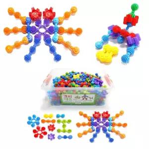 신체협응력 창의 표현력발달 눈꽃블록 유치원교구 가성비 IQ 평가인증교구 추천 만들기 인기