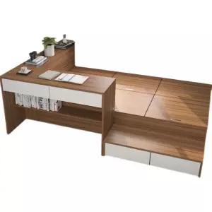 침대책상 일체형 벙커 원룸 수납 공간활용 공부방 저상침대 타타미 침대