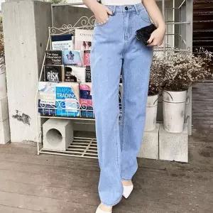[하프클럽/]청바지 와이드바지 롤업 데님팬츠 여성팬츠