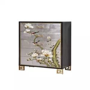 자개장 나비장콘솔 엔틱약장 앤틱 거실 서랍 인테리어 은박꽃덩굴새