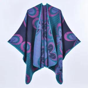 여성망토 사계절 트임 도톰하고 따뜻한 케이프 가디건 오피스 보온 담요 심쿵돌직구