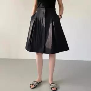 빅사이즈 604 올리지퍼밴딩스커트 DRAQ888