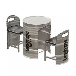 드럼통 테이블 깡통 고기집 포차 빈티지 스테인리스 식당 레스토랑 업소용