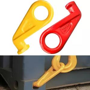 GLWLOFSSQ 배송 컨테이너 팅 후크 해상 125톤 작업 1개 합금 45 제한 오른쪽 강철 하중 러그왼쪽