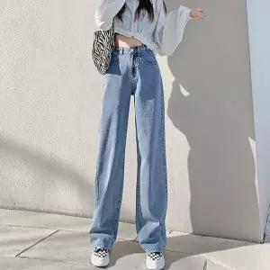 [하프클럽/]여성 연청 데님 바지 예쁜 허리조절 데님 팬츠