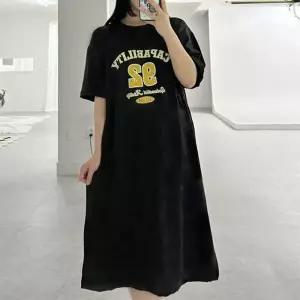 [하프클럽/]오버사이즈 원피스 편안한 캐주얼 드레스 빅사이즈