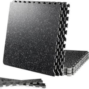 사이클링딜 품질 퍼즐 운동 타일 매트 놀이터용 20mm EVA 차고 24 홈 인터록 바닥 헬스장 두께 기구 6pk 폼