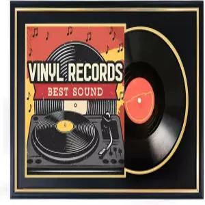 1212 LP 커버용 비닐 레코드를 표시하는 Hodeframe 16 24 데코 프레임 골드 디스플레이 픽처 블랙 앨범