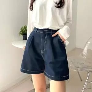 [하프클럽/]여름 데님 숏팬츠 A라인 청반바지 여성 4부 청반바지