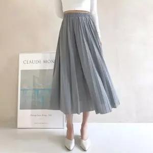 [하프클럽/]쉬폰 밴딩 스커트 간절기 미디 길이 여성 향수