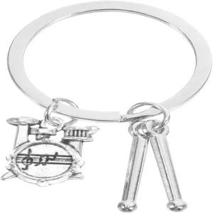 백팩 지갑 핸드백 록 음악 드러머 주얼리 액세서리를 위한 미니 드럼 스틱 악기 펜던트가 있는 NOLITOY