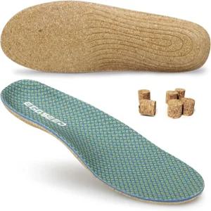 시드 얇은 발바닥 근막염 깔창 아치 평발을 및 통기성 삽입물 남성 작업 4565여성 방지 피로 신발 코르크