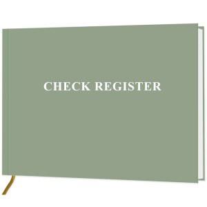 헤베보이크 수표책 등록부 - 7인치 x 대장, 10인치 경비 등록부, 그린 및 중소기업