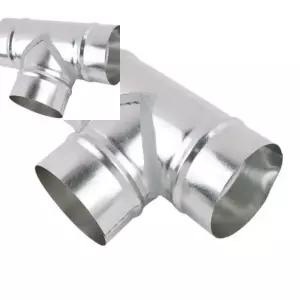 덕트연결소켓 T자 100파이 덕트자재 닥트자재 환풍기후렉시블 닥트소켓