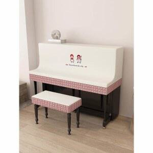 피아노 덮개 커버 의자 일러스트 프랑스 먼지차단 디지털 멀티 그린 시트 북유럽풍