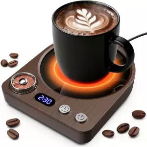 MQFORU 레트로 커피 머그 워머 9가지 선물 메모리 36W 자동 설정과 우유 위한 타이머를 액세서리 차단 고속