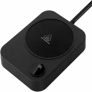 커피 머그 워머 자동 차단 및 책상용 컵 우유 왁스 발크 캔들용 설정이 스마트 있는 온도 3가지 차