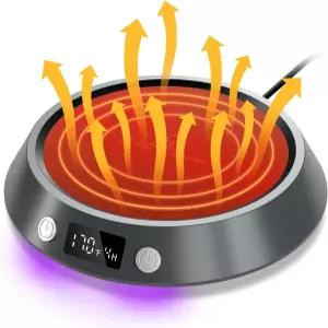 CEROBEAR 커피 머그 워머 책상용 130°F150°F170°F 모든 LED 기능 컵과 꺼짐 음료차우유 스마트 조명