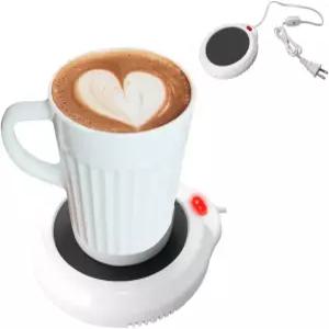 에벨롯 전기 책상 컵 워머 2팩 히터 양초 향초 커피 머그 티 좋습니다 접시 수프 표시등 핫 보온