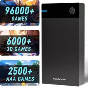 96000개 이상의 클래식 게임을 하는 Kiank 2 레트로 게이밍 하드 드라이브 400개 6000개 3D Win 7/8/0/과