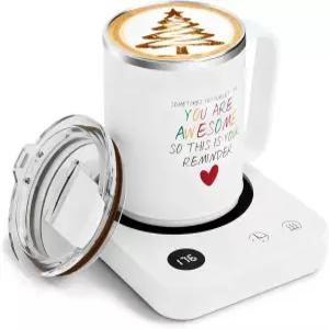 커피 머그 워머 세트 책상가정사무실용 조절 16온스 캔들 컵 셀프 선물로 가능한 히팅 화이트 36w 생일