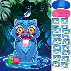 데몬 헌터스 생일 장식 소년 소녀들을 위한 더피 파티 게임 케이팝 용품을 대형 포스터 24PCS 편지 스티커