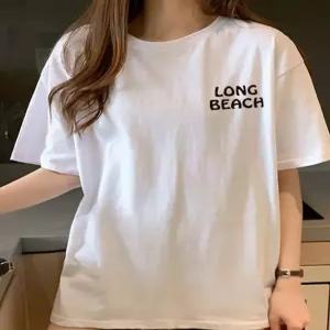 [렐라웨어]롱비치 레이어드 롱 반팔 티셔츠