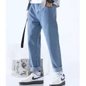 [하프클럽/]데님롤업팬츠 여름 편한 바지 캐주얼 남자 청바지