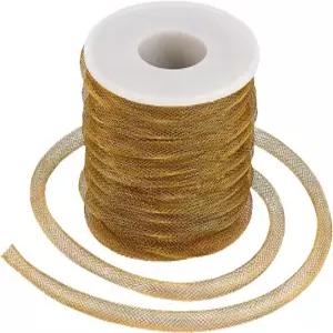 PH 팬더홀 구리 메쉬 튜빙 109야드10m 골든 튜브 코드 실 7mm 화환 주얼리 리본 크리스마스 플렉스 제작용